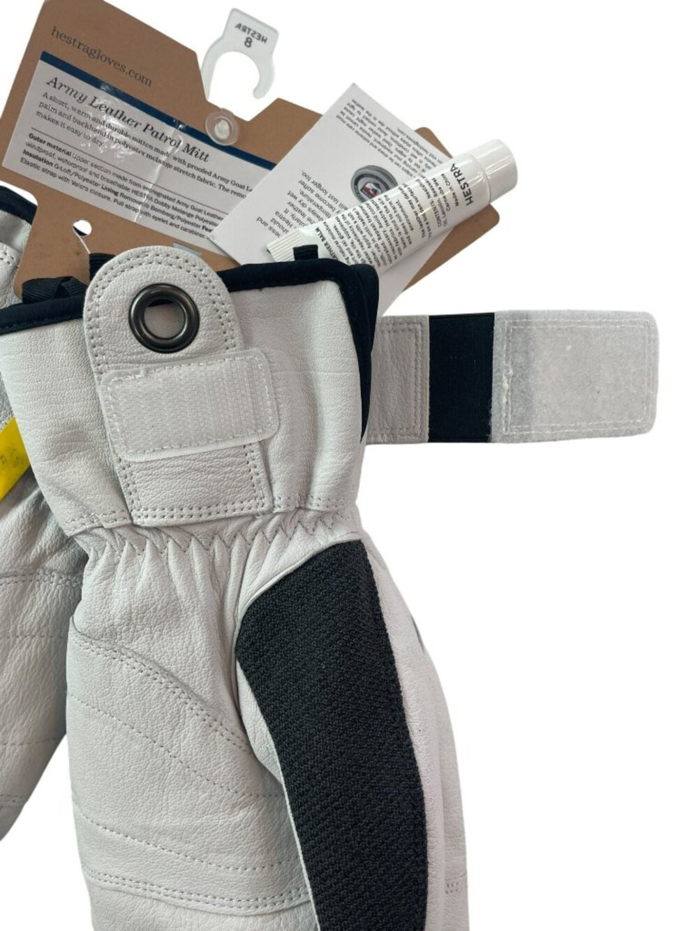 Hestra Alpine Pro Army Leather Patrol Mittens Charcoal Unisex Sz M MSRP$175 NWT - Picture 3 of 7